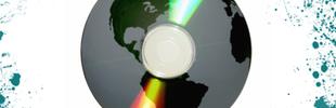 CD mit Weltkarte