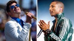 Collage: Robin Thicke und Pharrell Williams