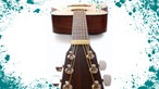 Eine liegenede Gitarre