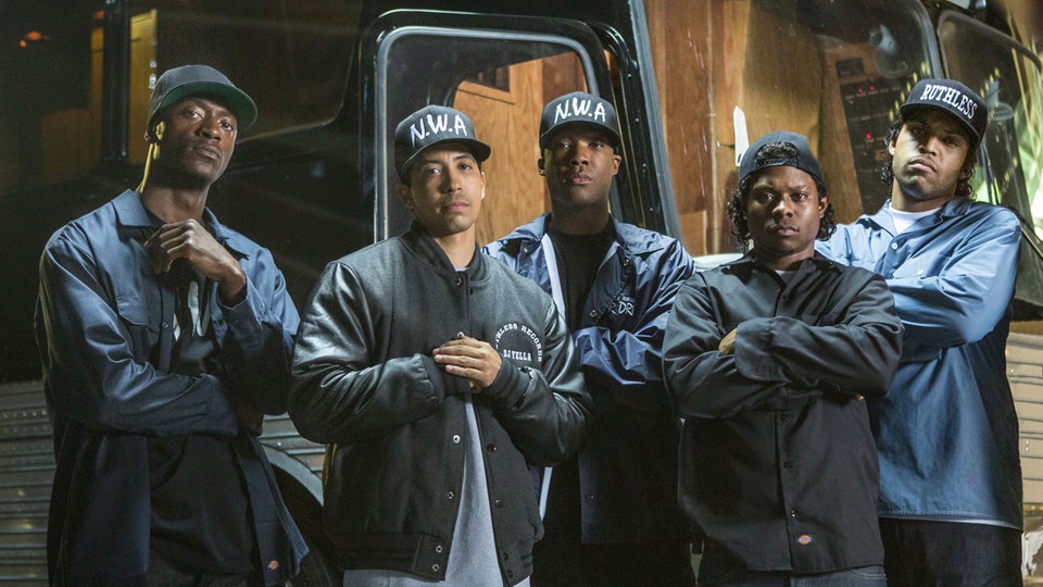 Bild von der amerikanischen Hip Hop-Gruppe N.W.A.