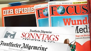 Die Magazine Spiegel und Focus und die FAZ