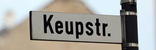 Das Strassenschild "Keupstrasse" am 03.05.2013 in Köln (Nordrhein-Westfalen)