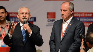 CHP-Vorsitzender Kemal Kilicdaroglu und Muharrem Ince
