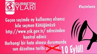 Aufruf zur Wahlbeteiligung - Gurbetin Oylari