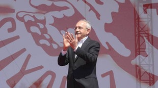Kemal Kilicdaroglu in Düsseldorf, Vorsitzender der Türkischen Partei CHP