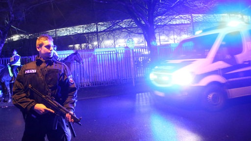 Polizei vom den Stadium in Hannover
