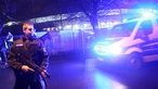 Polizei vom den Stadium in Hannover