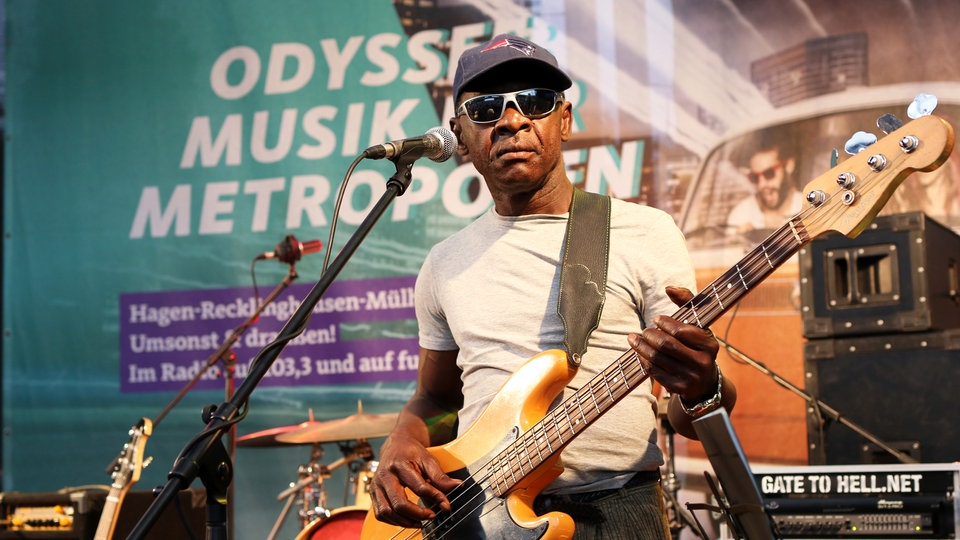 Bildrechte: WDR/Rühl Sierra Leone Refugee Allstars bei Odyssee 2015 in Mühlheim