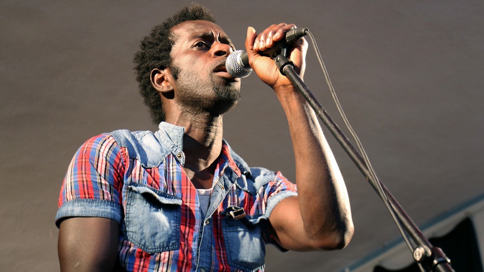 Bildrechte: WDR/Rühl Sierra Leone Refugee Allstars bei der Funkhaus Europa Odyssee 2015 in Hagen