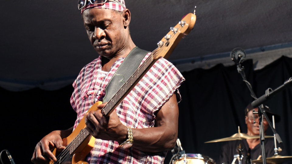 Bildrechte: WDR/Rühl Sierra Leone Refugee Allstars bei der Funkhaus Europa Odyssee 2015 in Hagen