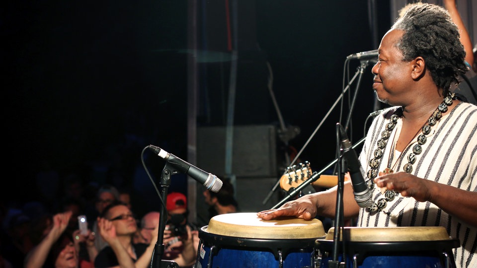 Bildrechte: WDR/Rühl Sierra Leone Refugee Allstars bei der Funkhaus Europa Odyssee 2015 in Hagen