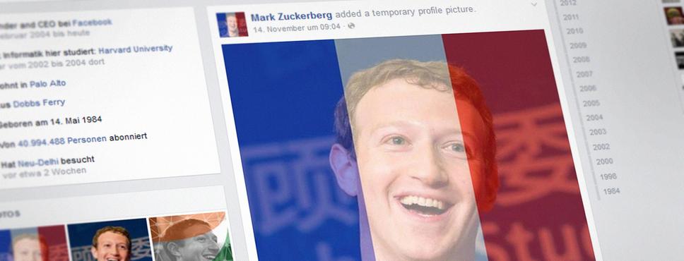 Facebook-Profilbild von Mark Zuckerberg
