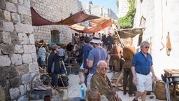 Am Set der Serie Game of Thrones in Dubrovnik, Kroatien