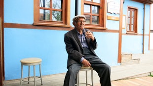 Ein alter Mann in Eskişehir