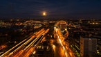 Kölns Skyline in der Nacht